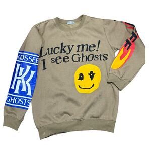 Lucky‎ Me I See Ghosts Sweatshirt Kids See Ghosts Cudi Kanye Camp Flog Gnaw XL